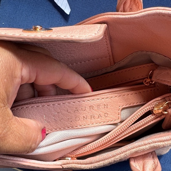 LC Lauren Conrad Pink Tote Bag - Picture 6 of 9